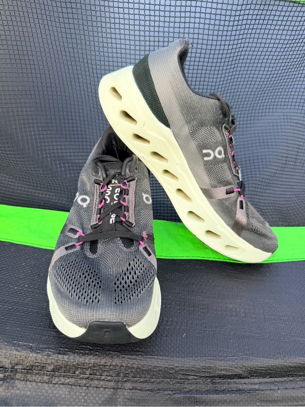 ON Running Brand Cloud Cloudeclipse Black/Green Pink Women's Shoes